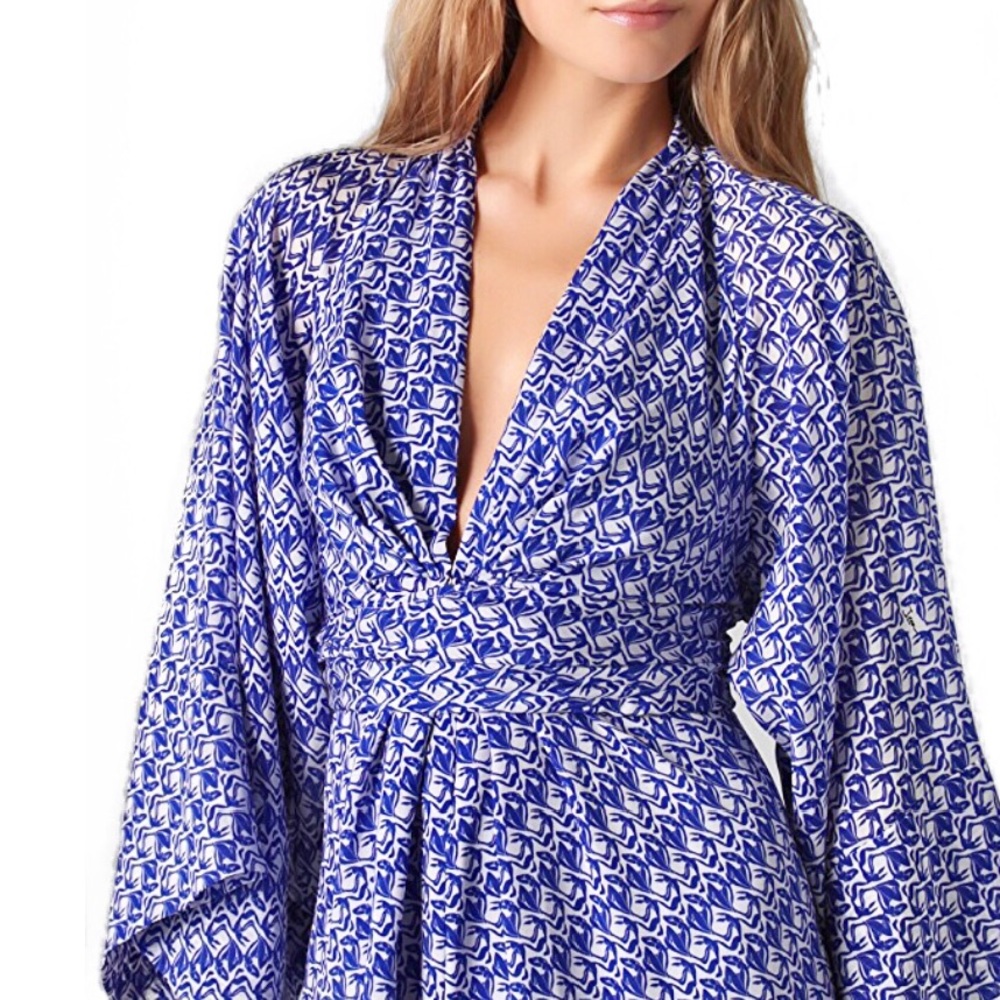 Issa London Silk Kimono Dress - Picture 5 of 8